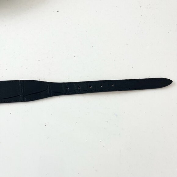 Rod Patrick Boots Mens Western Belt 1.5 in Taper 38 Genuine Black Caiman Leather - Picture 6 of 9